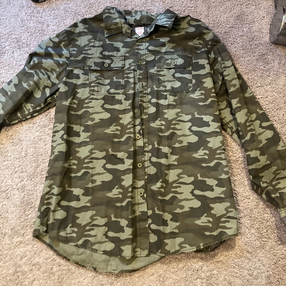 Camo Button up shirt